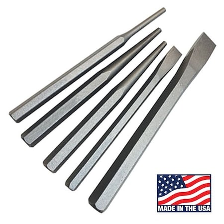 Atd Tools ATD 5-Piece Punch and Chisel Set 99802